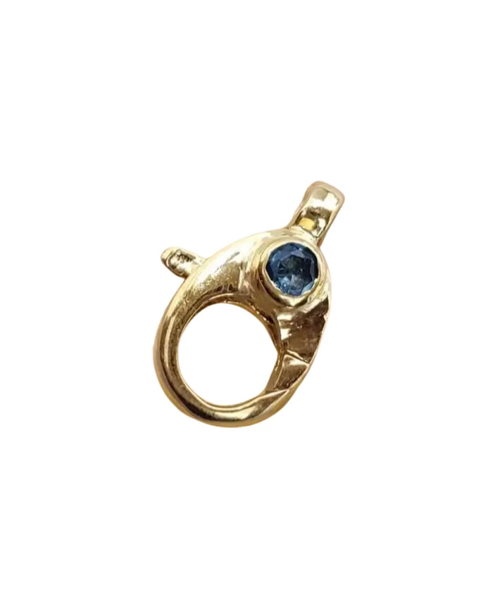 Swiss Blue Topaz Gold Vermeil Lobster Clasp: Handmade Necklace