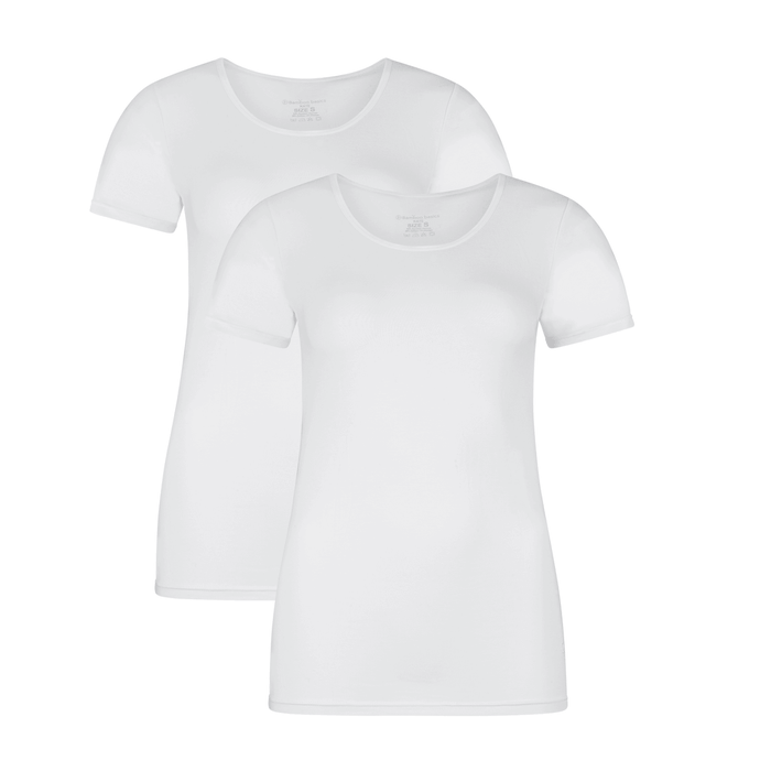 Bamboo Basics T-shirts Kate  - Wit - pack shot