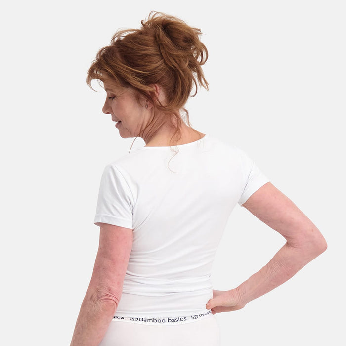 Bamboo Basics - T-shirts Kate  - Wit