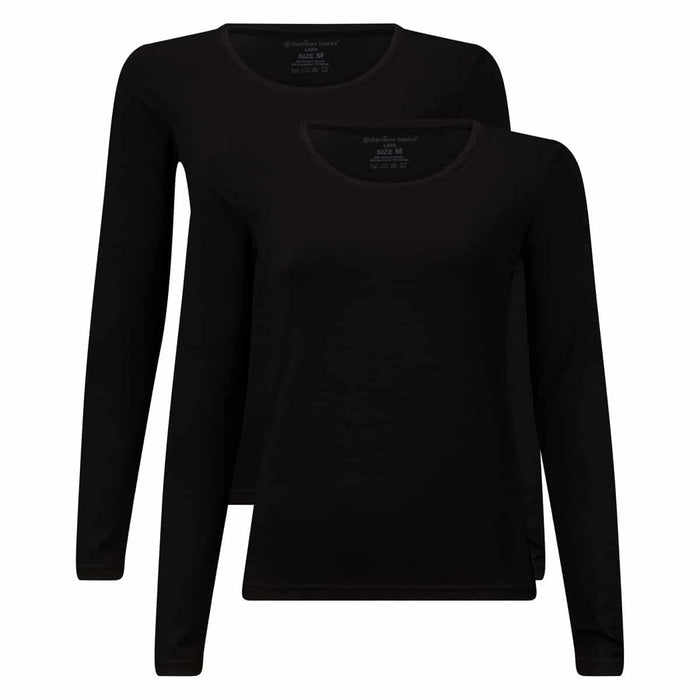 Bamboo Basics T-shirts lange mouw Lara  - Zwart - pack shot
