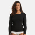 Bamboo Basics - T-shirts lange mouw Luna  - Zwart