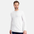 Bamboo Basics - T-shirts lange mouw Ralph ronde hals  – Wit