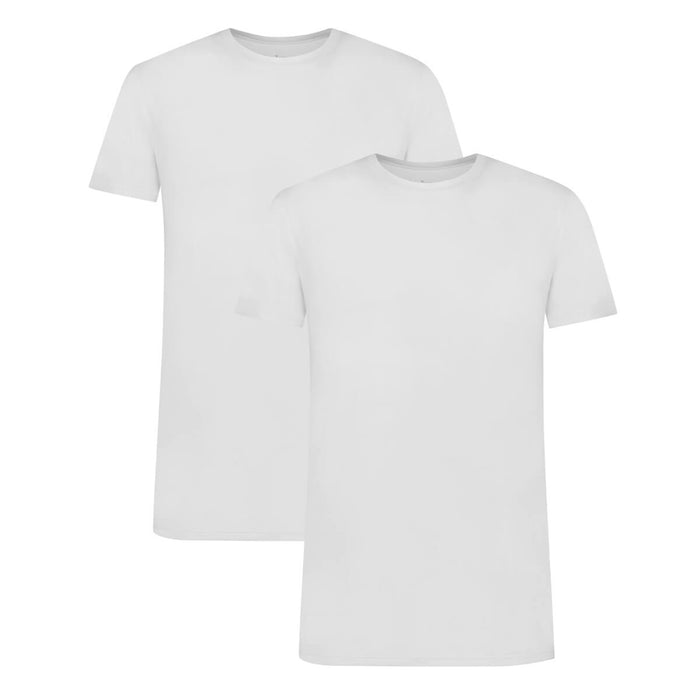 Bamboo Basics T-Shirts Ray ronde hals  - Wit - pack shot