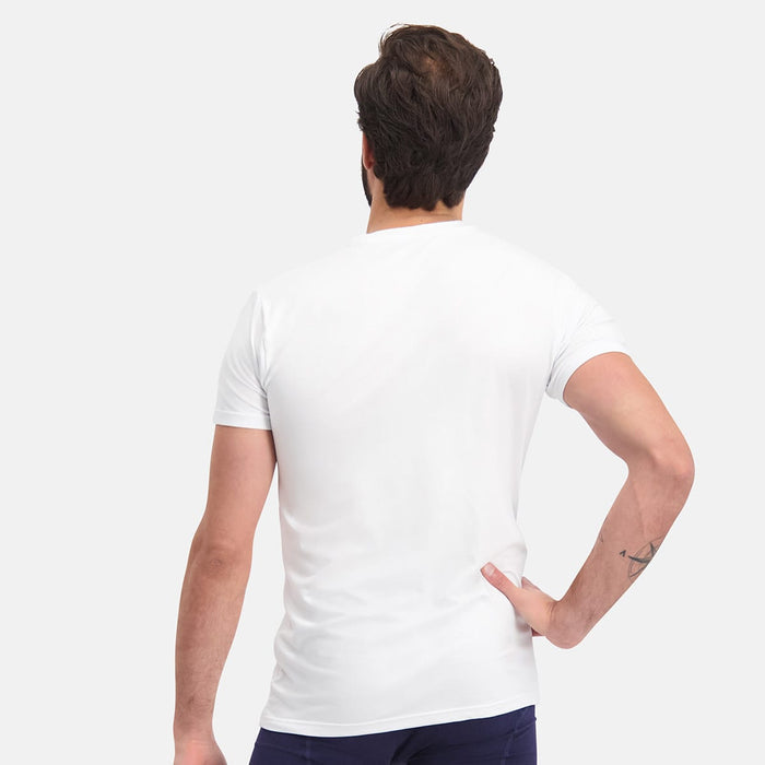 Bamboo Basics - T-Shirts Ruben ronde hals  -  Wit