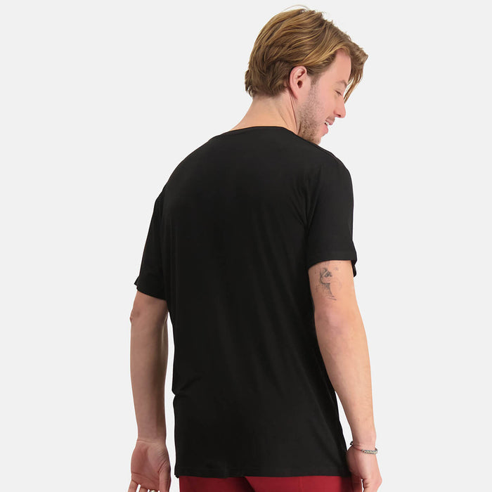 Bamboo Basics - T-Shirts Vance V-hals  - Zwart