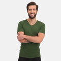 Bamboo Basics - T-Shirts Velo V-hals  - Army