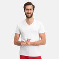 Bamboo Basics - T-Shirts Velo V-hals  - Wit
