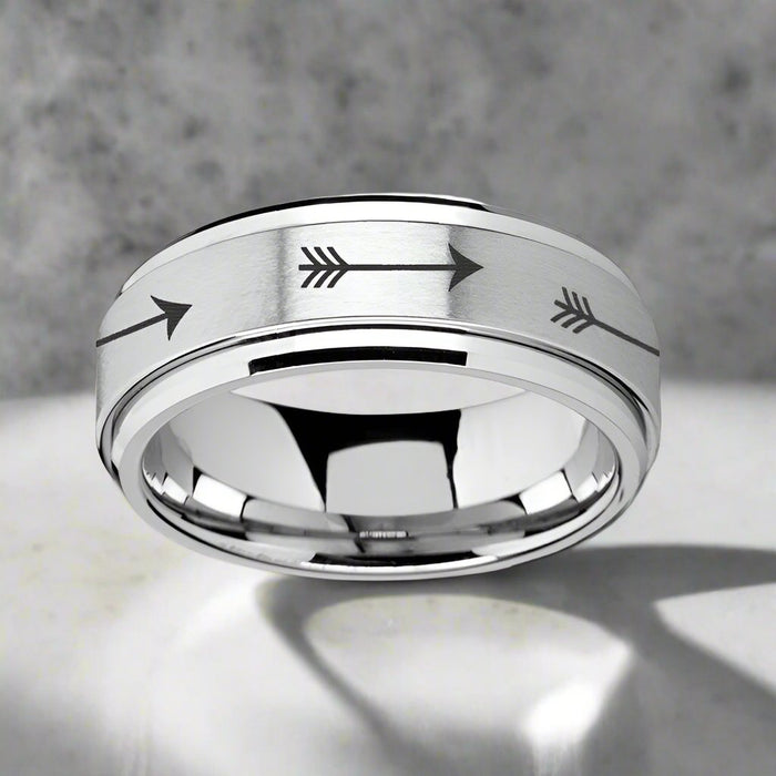 TARGET Tungsten Carbide men's wedding band, image 1