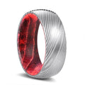 TEMPLAR — hero shot — men's damascus steel wedding ring | Aydins Jewelry