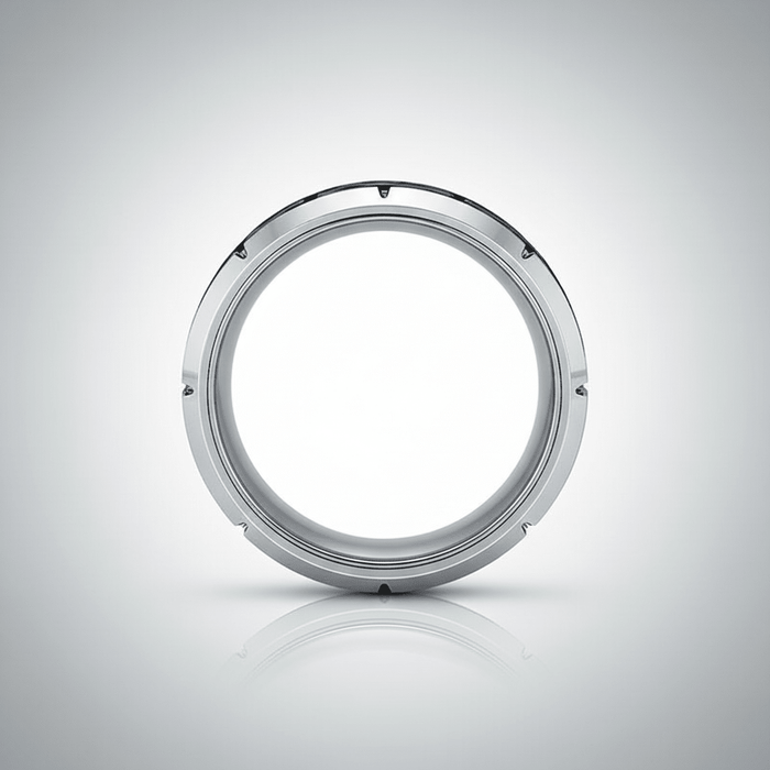 THYROS — alternate angle — men's tungsten carbide wedding ring | Aydins Jewelry
