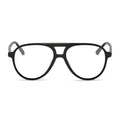 diff eyewear featuring the tosca ii aviator prescription glasses with a black frame front view