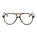 diff eyewear featuring the tosca ii aviator prescription glasses with a espresso tortoise frame front view