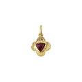 Trillion Ruby 18k Gold Pendant Handmade - K Jewelry Accessories