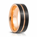 TRISTON — Hero product shot — men's tungsten wedding ring.