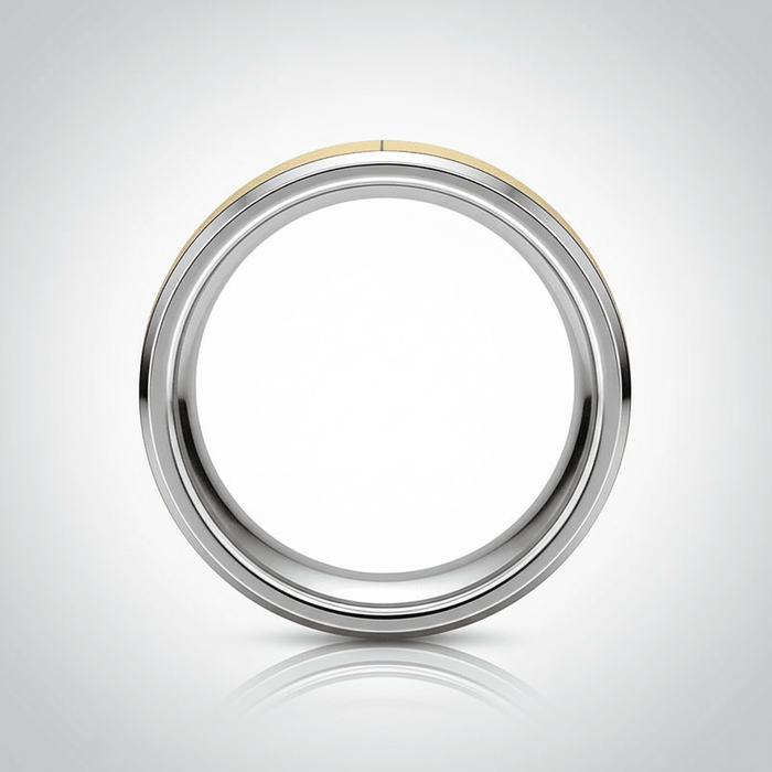 TROOPER — alternate angle — men's tungsten carbide wedding ring | Aydins Jewelry