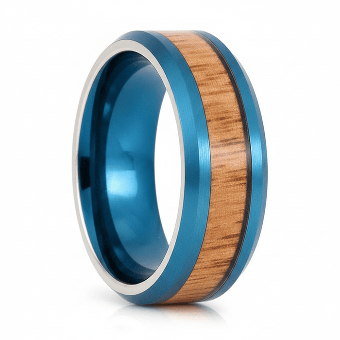 TROPICUS — hero shot — men's tungsten carbide wedding ring | Aydins Jewelry