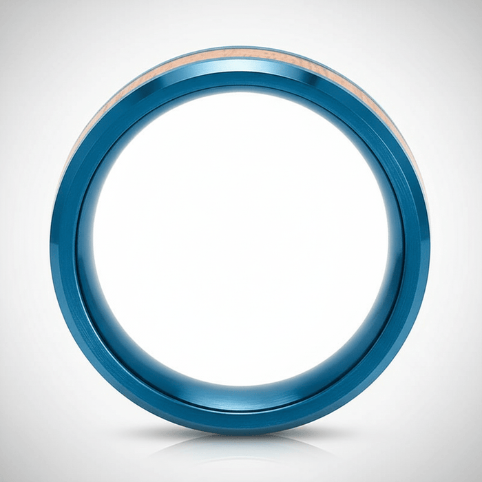TROPICUS — alternate angle — men's tungsten carbide wedding ring | Aydins Jewelry