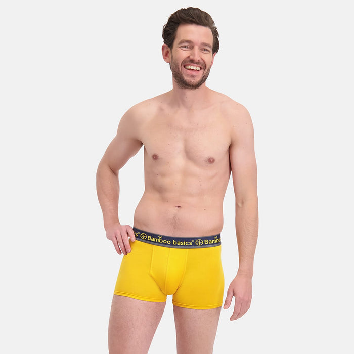 Bamboo Basics - Trunk Boxershorts Liam  - Rood, Zwart & Okergeel