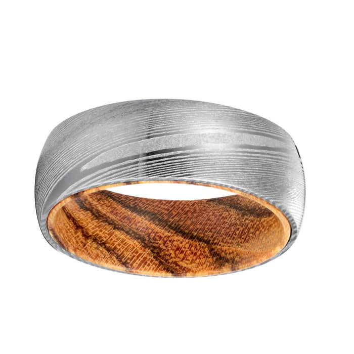 UMBER — lifestyle on hand — men's damascus steel wedding ring | Aydins Jewelry