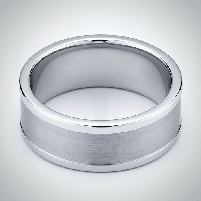 VAGA — alternate angle — men's tungsten carbide wedding ring | Aydins Jewelry