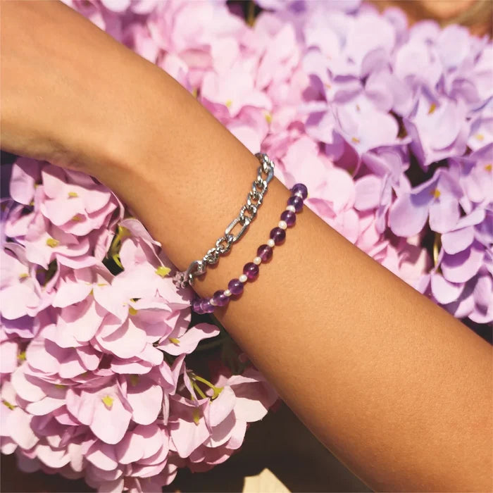 Vesper Amethyst & Pearl Necklace