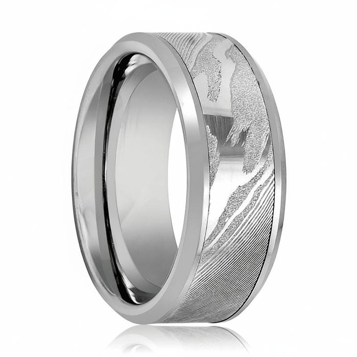 VESPER — hero shot — men's tungsten carbide wedding ring | Aydins Jewelry