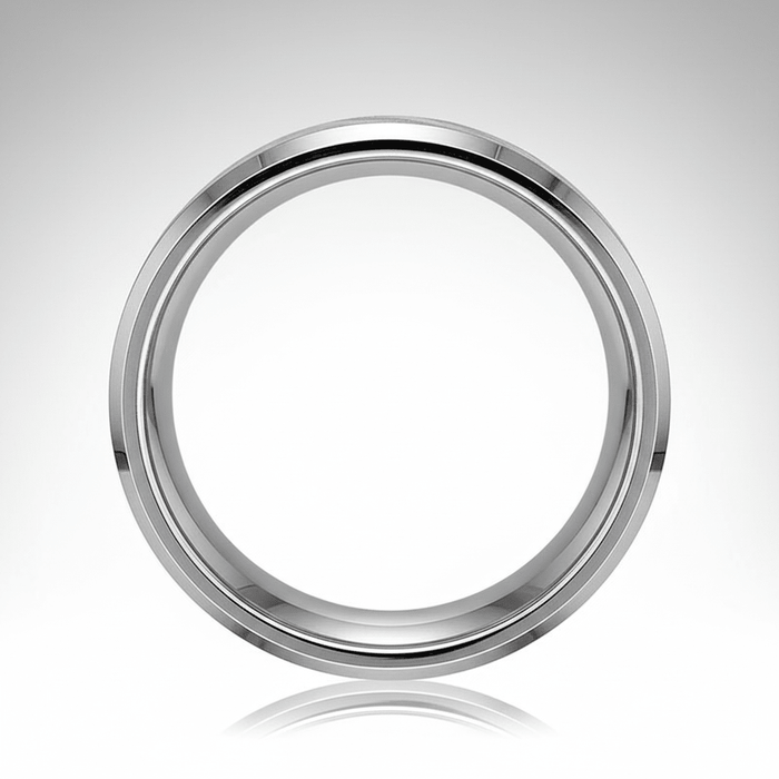 VESPER — alternate angle — men's tungsten carbide wedding ring | Aydins Jewelry