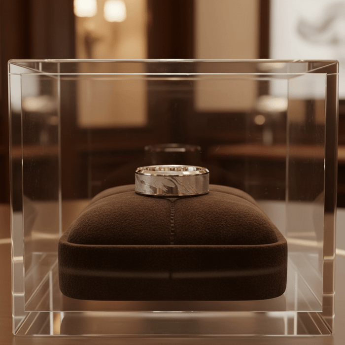 VESPER — display shot — men's tungsten carbide wedding ring | Aydins Jewelry