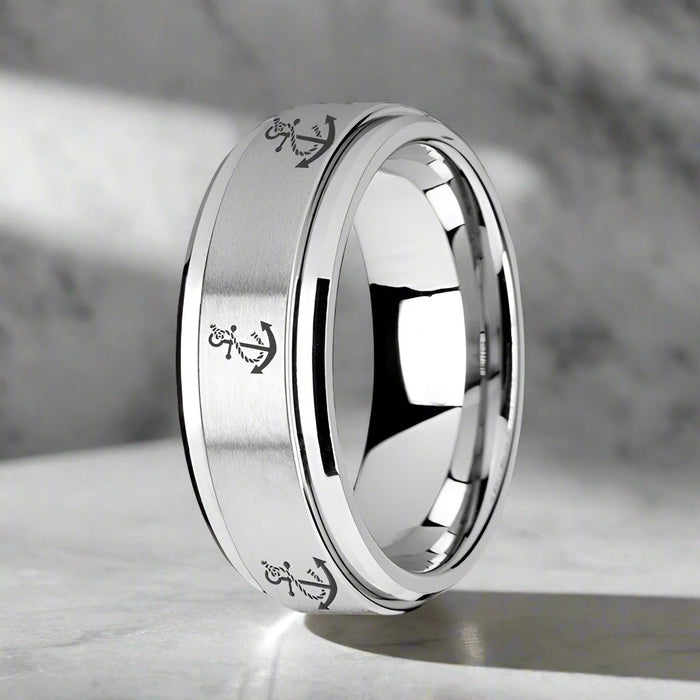 VOYAGE Tungsten Carbide men's wedding band, image 2
