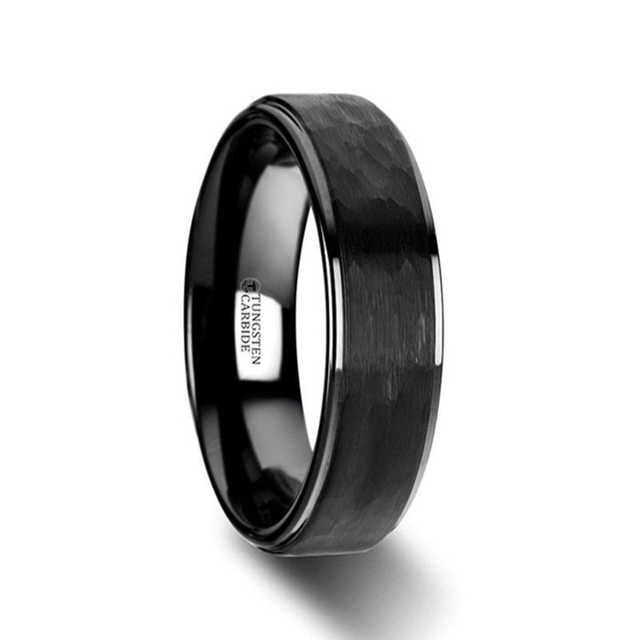 WARRIOR Black Ceramic men's wedding band, image 1
