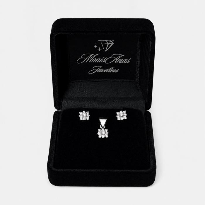 White Daisy Mini Set - Monis Anas Jewellers