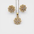 White Zircon Bloom Set - Monis Anas Jewellers