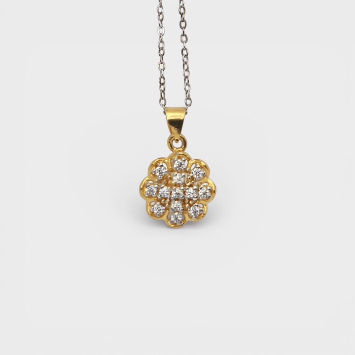 White Zircon Bloom Set - Monis Anas Jewellers