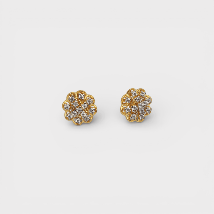 White Zircon Bloom Set - Monis Anas Jewellers