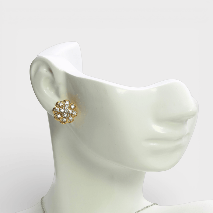 White Zircon Bloom Set - Monis Anas Jewellers
