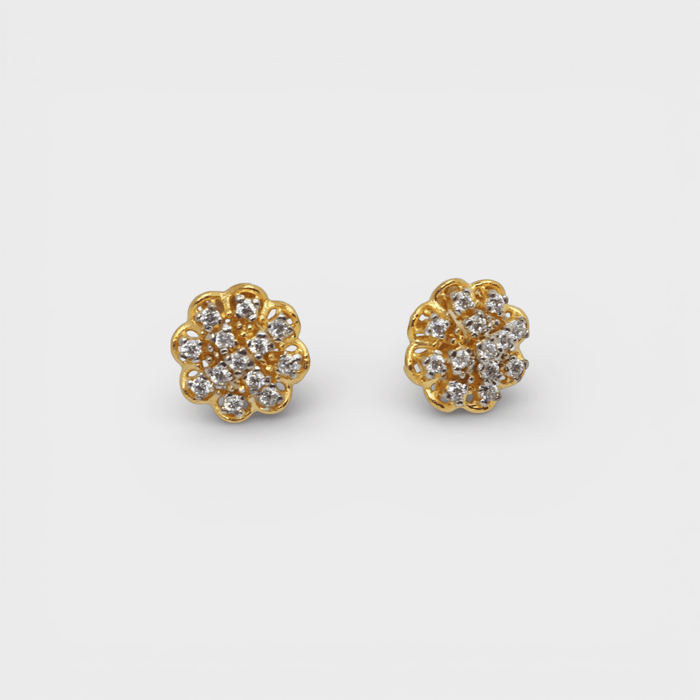 White Zircon Bloom Set - Monis Anas Jewellers