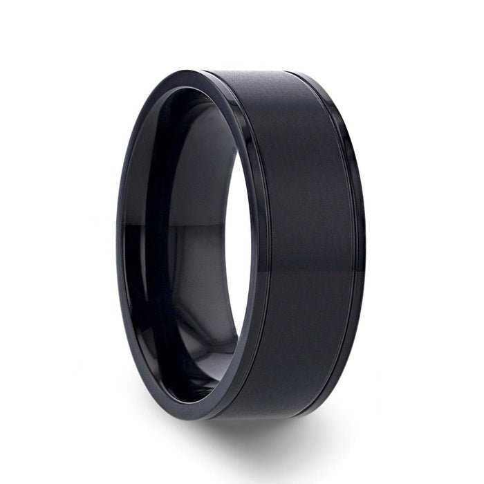 WOLFGANG — hero shot — men's titanium wedding ring | Aydins Jewelry