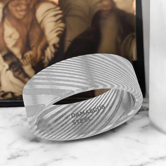 XANDER Sterling Silver men's wedding band, image 2