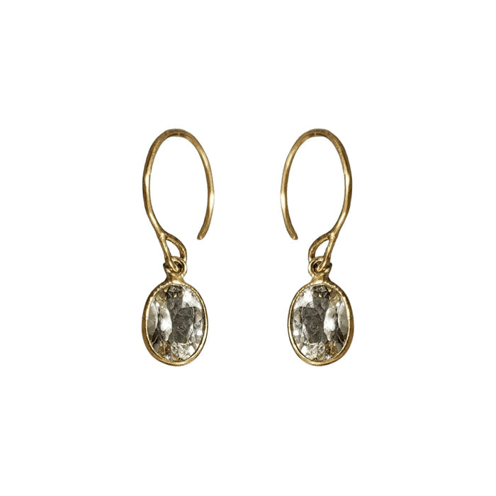 Yellow Aquamarine Earrings Gold 18k - K Jewelry Accessories
