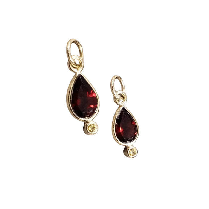 Yellow Sapphire Garnet Pendant 14k Gold - K Jewelry Accessories