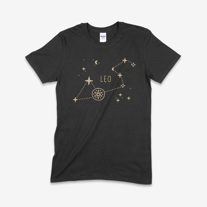 S / Leo / Gildan SS Tshirt- Black