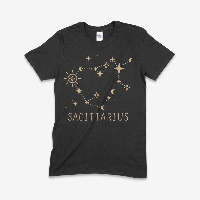 S / Sagittarius / Gildan SS Tshirt- Black