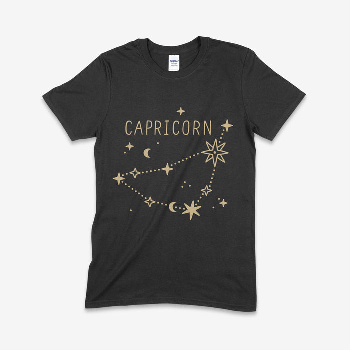 S / Capricorn / Gildan SS Tshirt- Black