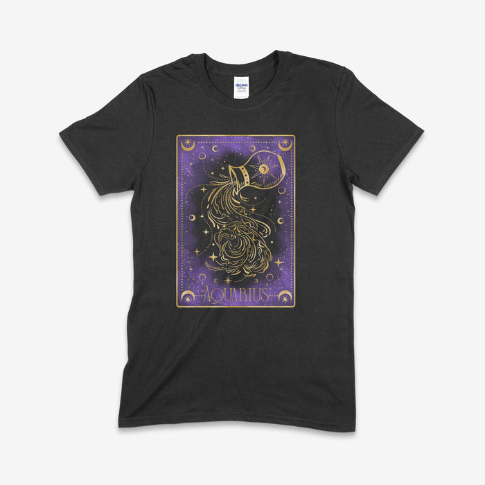 S / Aquarius / Gildan SS Tshirt- Black
