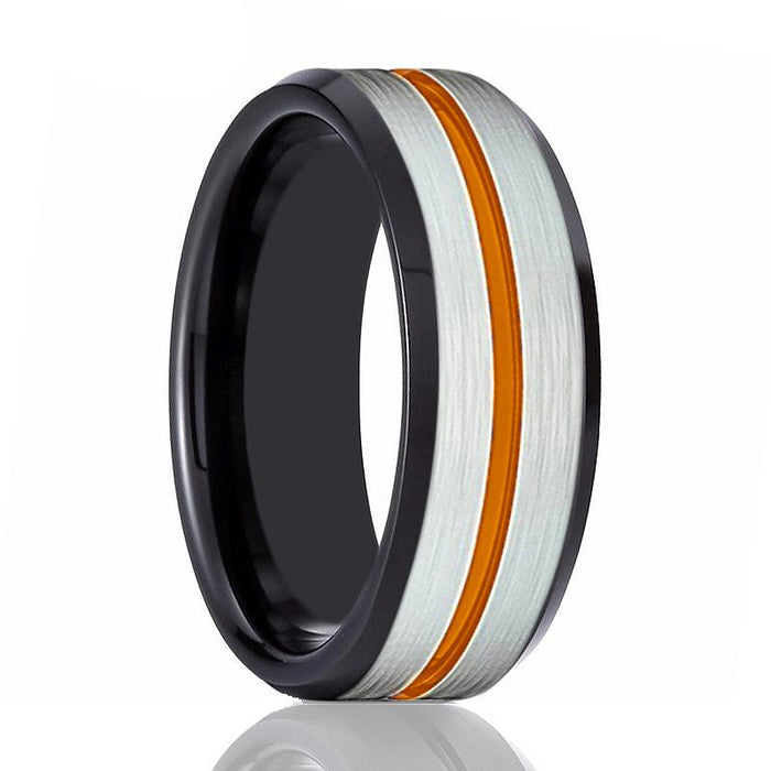 ZORRO — hero shot — men's tungsten carbide wedding ring | Aydins Jewelry